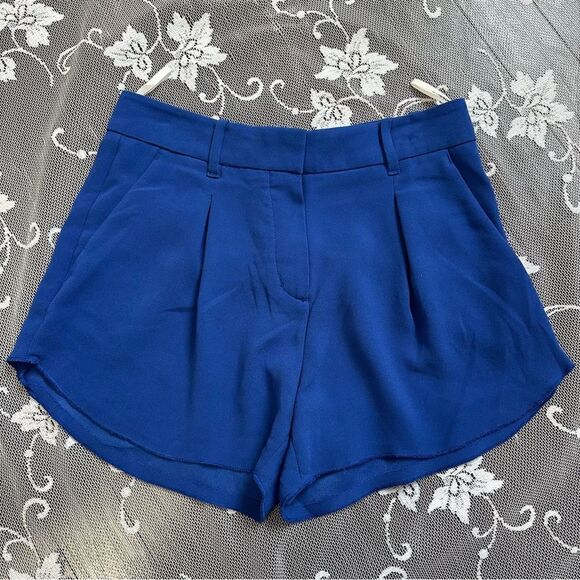Aritzia Babaton Blue Antoine Shorts Sz 00 - Picture 2 of 10